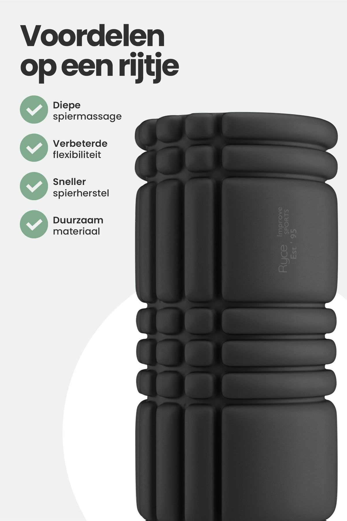 Foam Roller – Soft Release Zwart