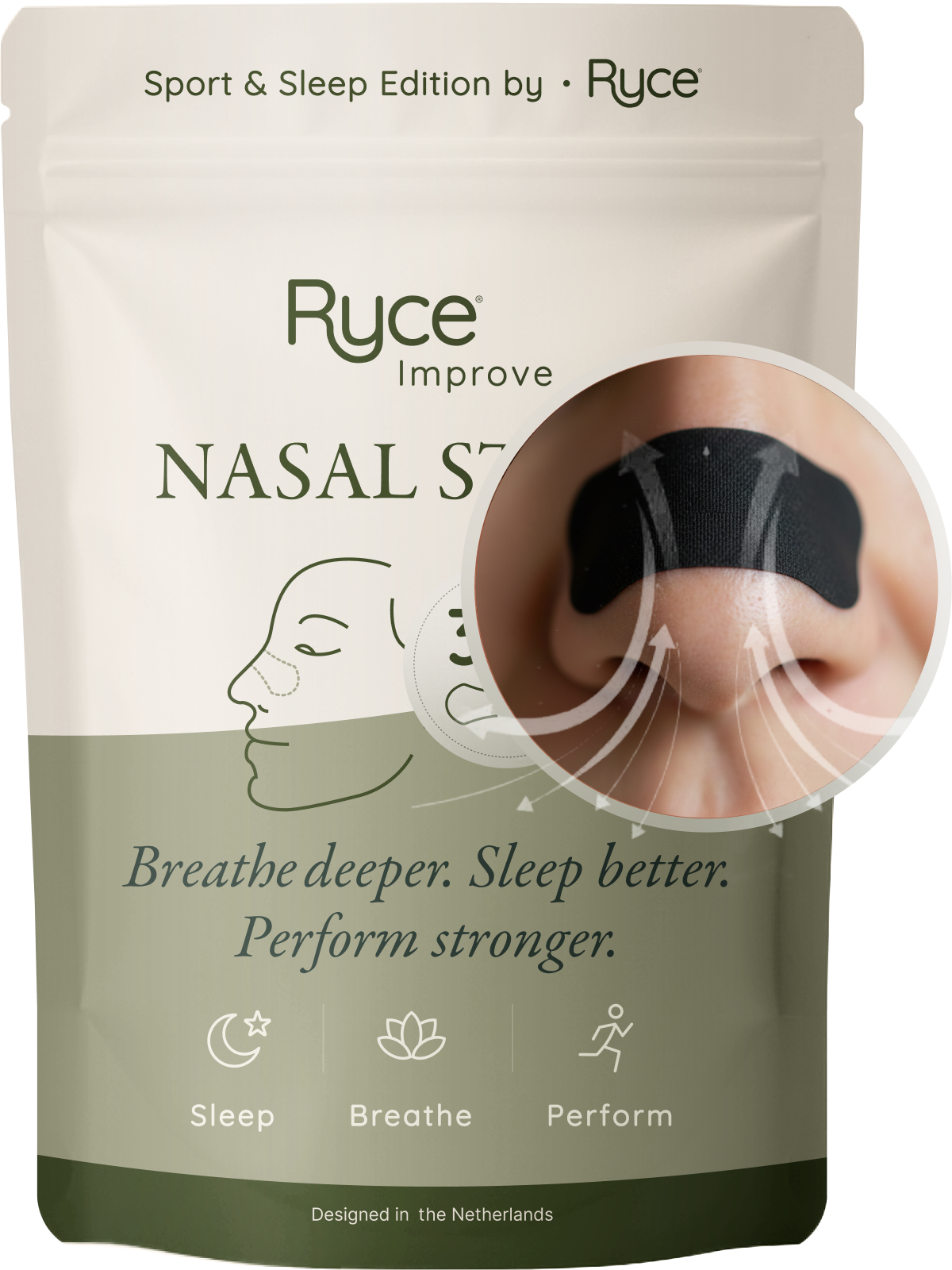 Neusstrips Sport & Sleep Zwart